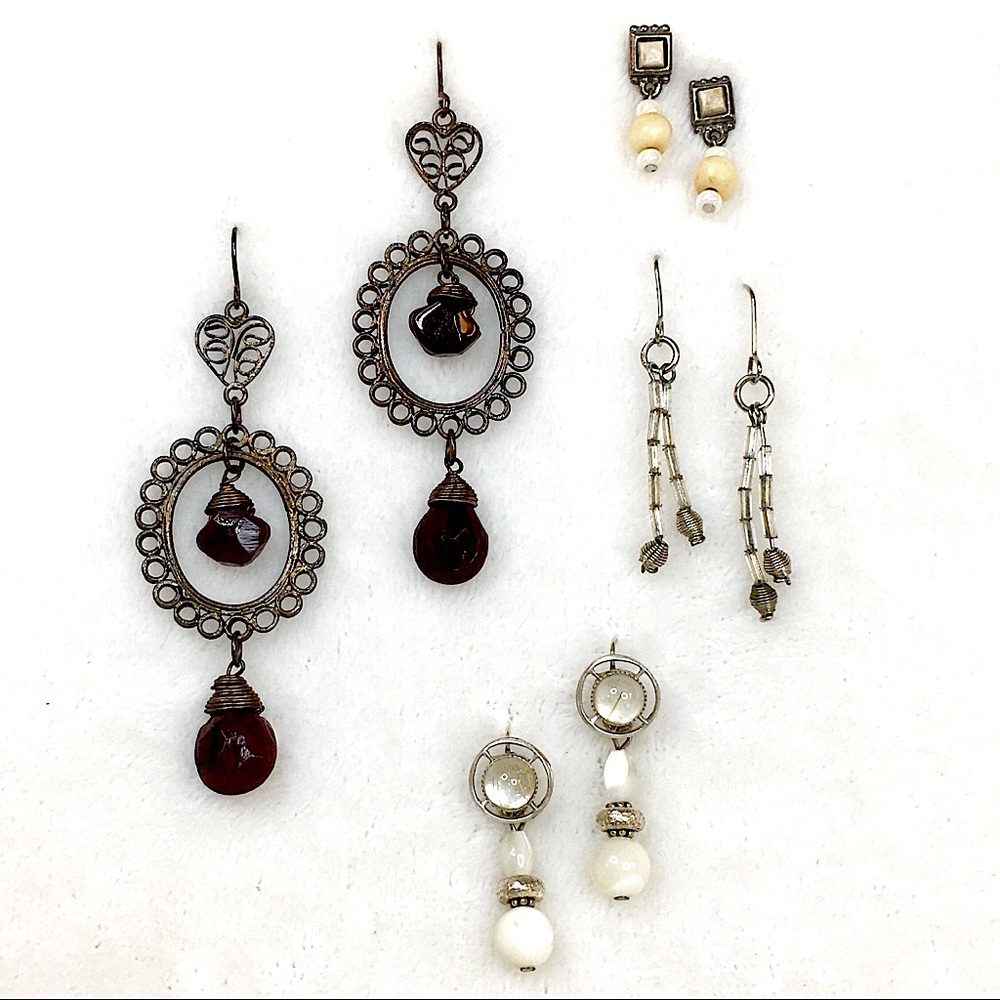 Lot of 4 Pairs of Boho Earrings